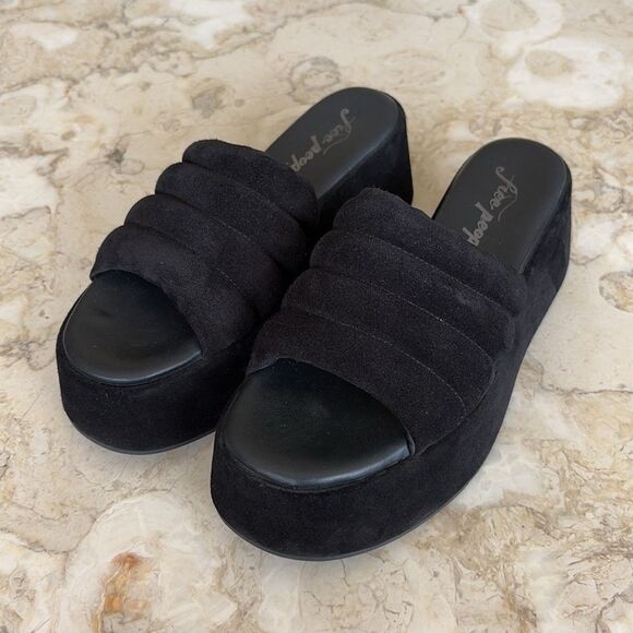 Free People Almost Paradise Chunky Platform Leather Sandals - Picture 2 of 14